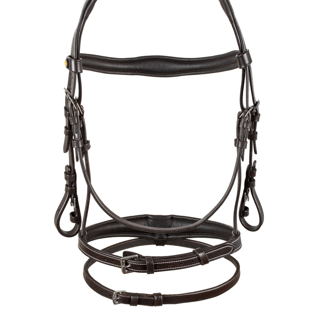 Bridle in soft stitched leather
