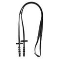 Leather and rubber reins