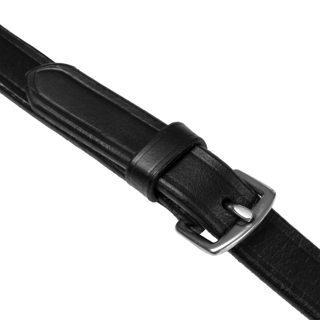Leather and rubber reins