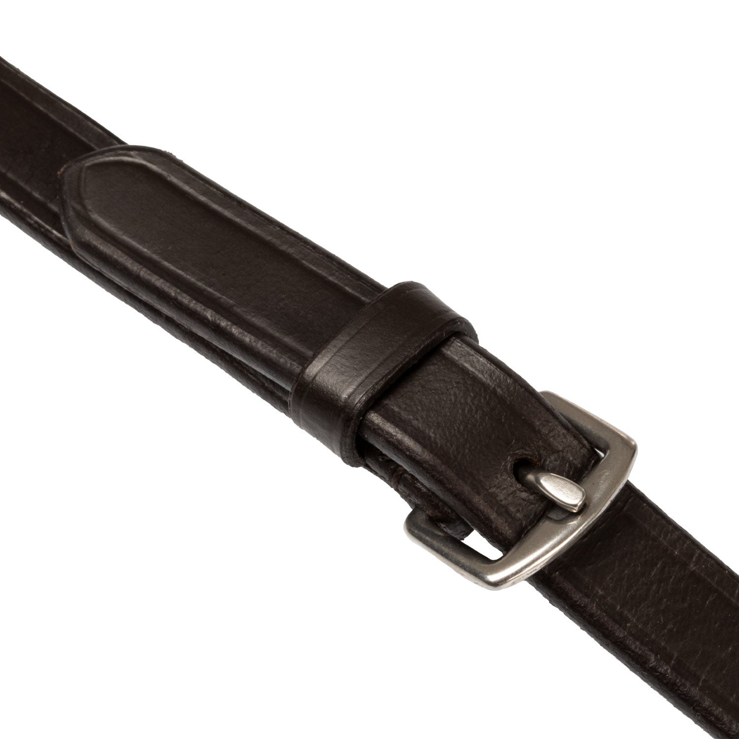 Leather and rubber reins
