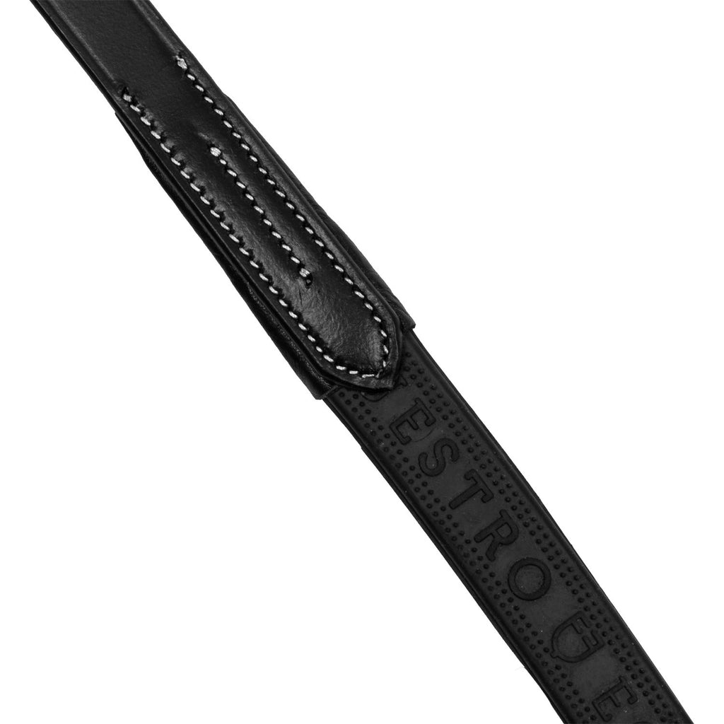 Solid lettering grip rubber reins silver fitting