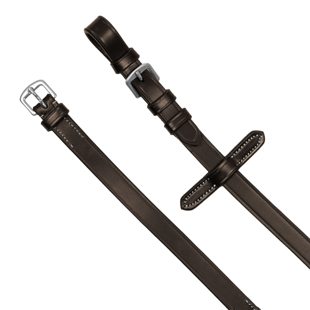 Solid lettering grip rubber reins silver fitting