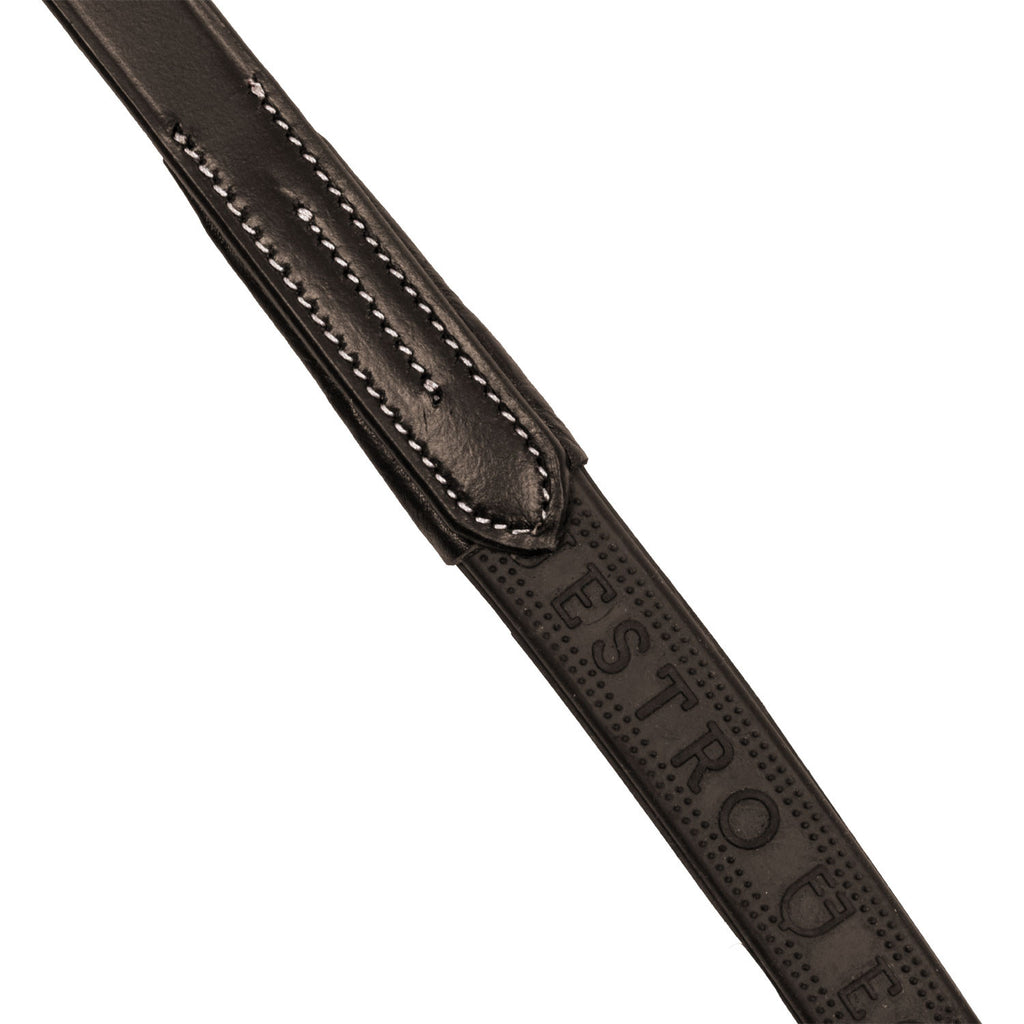 Solid lettering grip rubber reins silver fitting