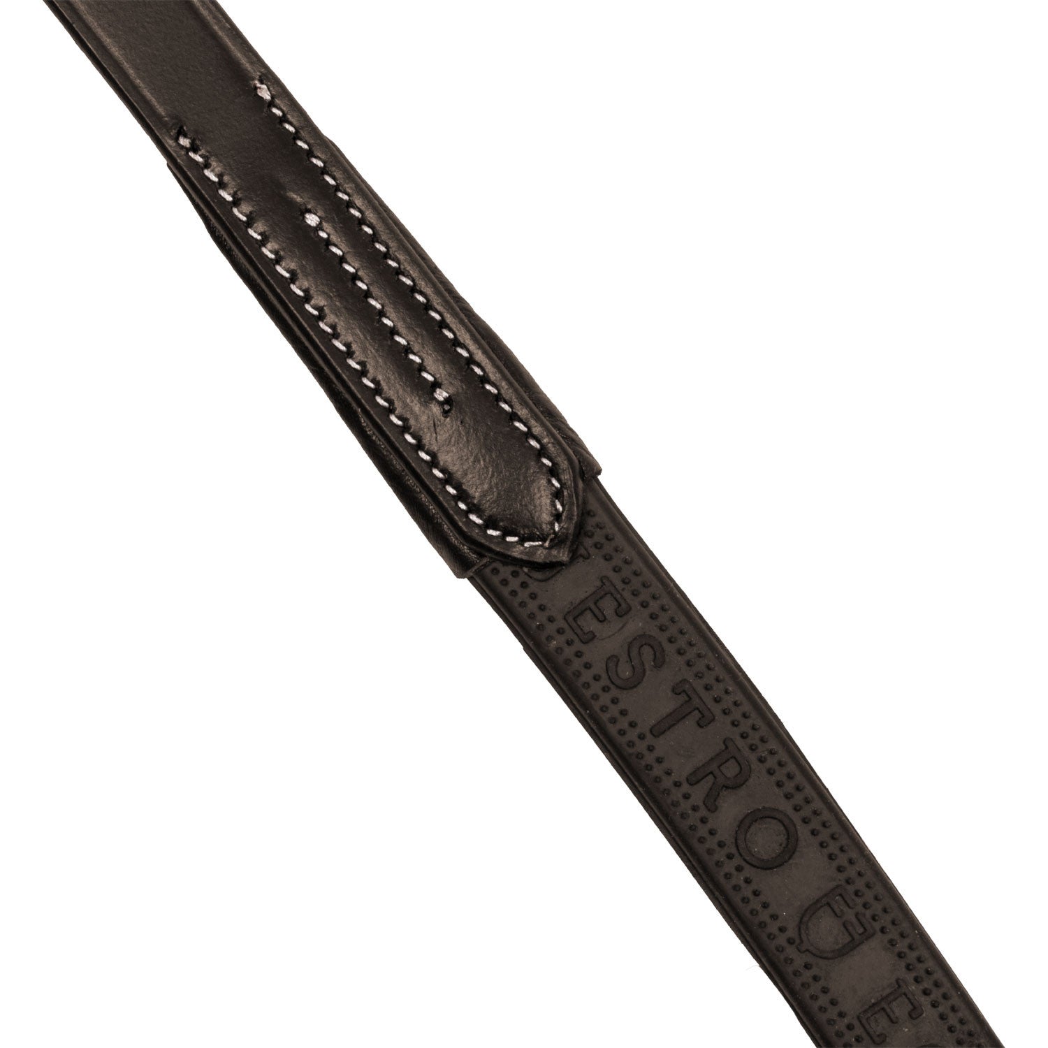 Solid lettering grip rubber reins silver fitting