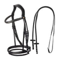 Leather bridle with black clincher