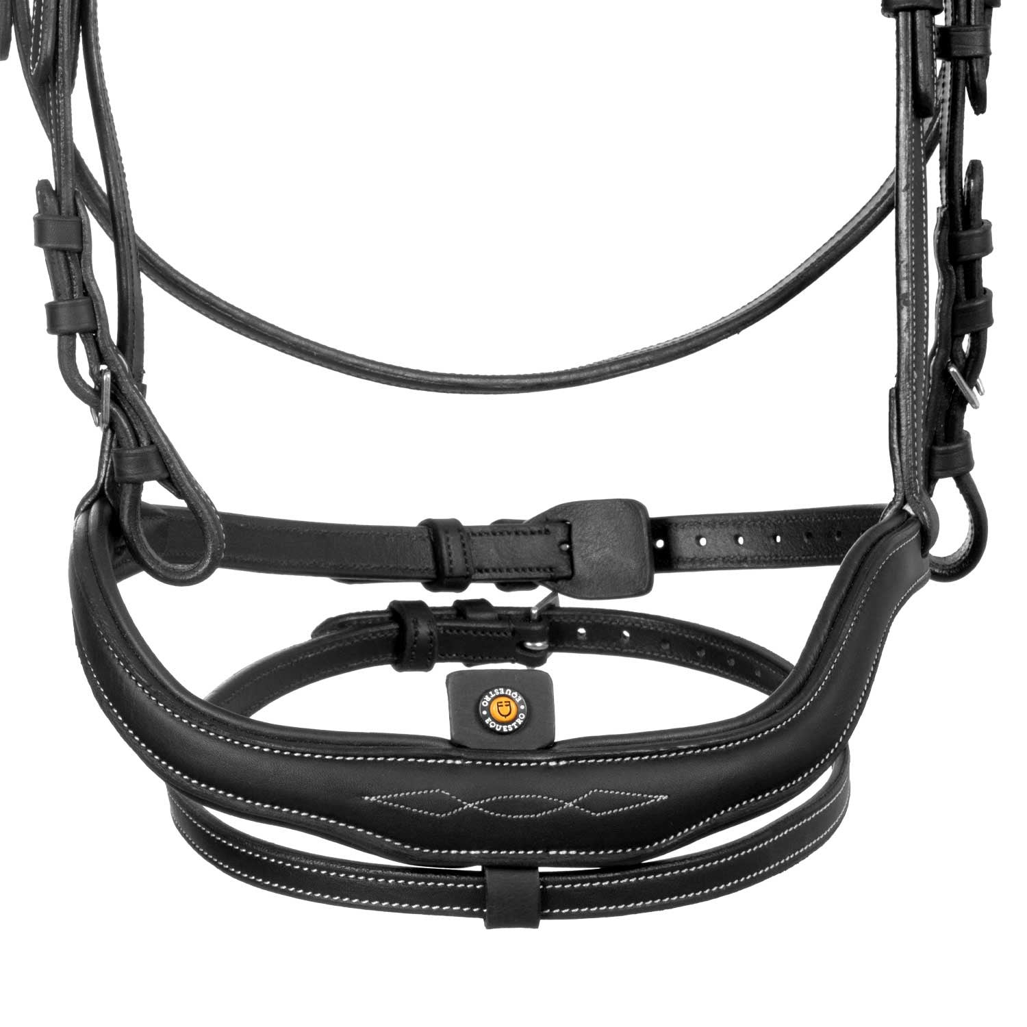 Soft leather stitched bridle