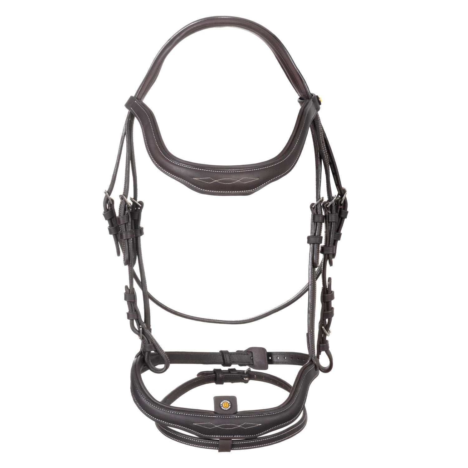 Soft leather stitched bridle