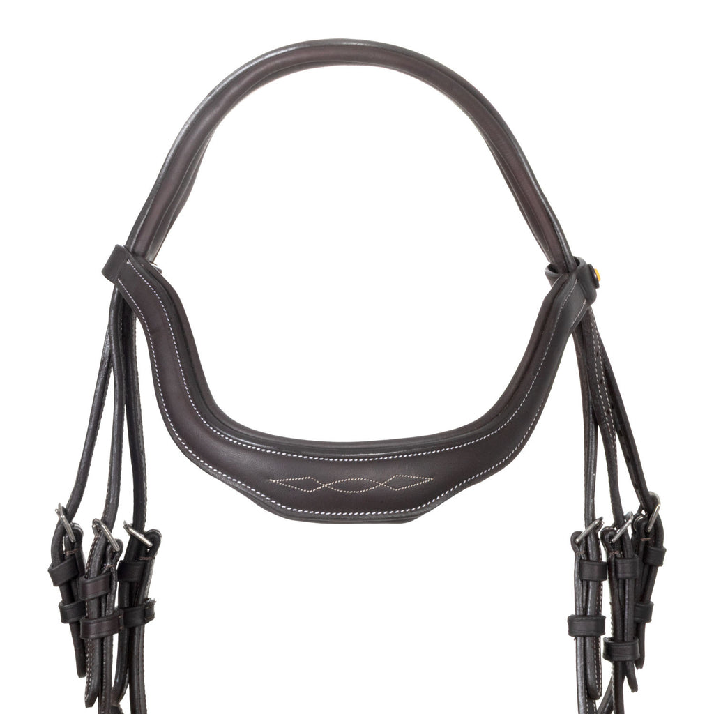 Soft leather stitched bridle