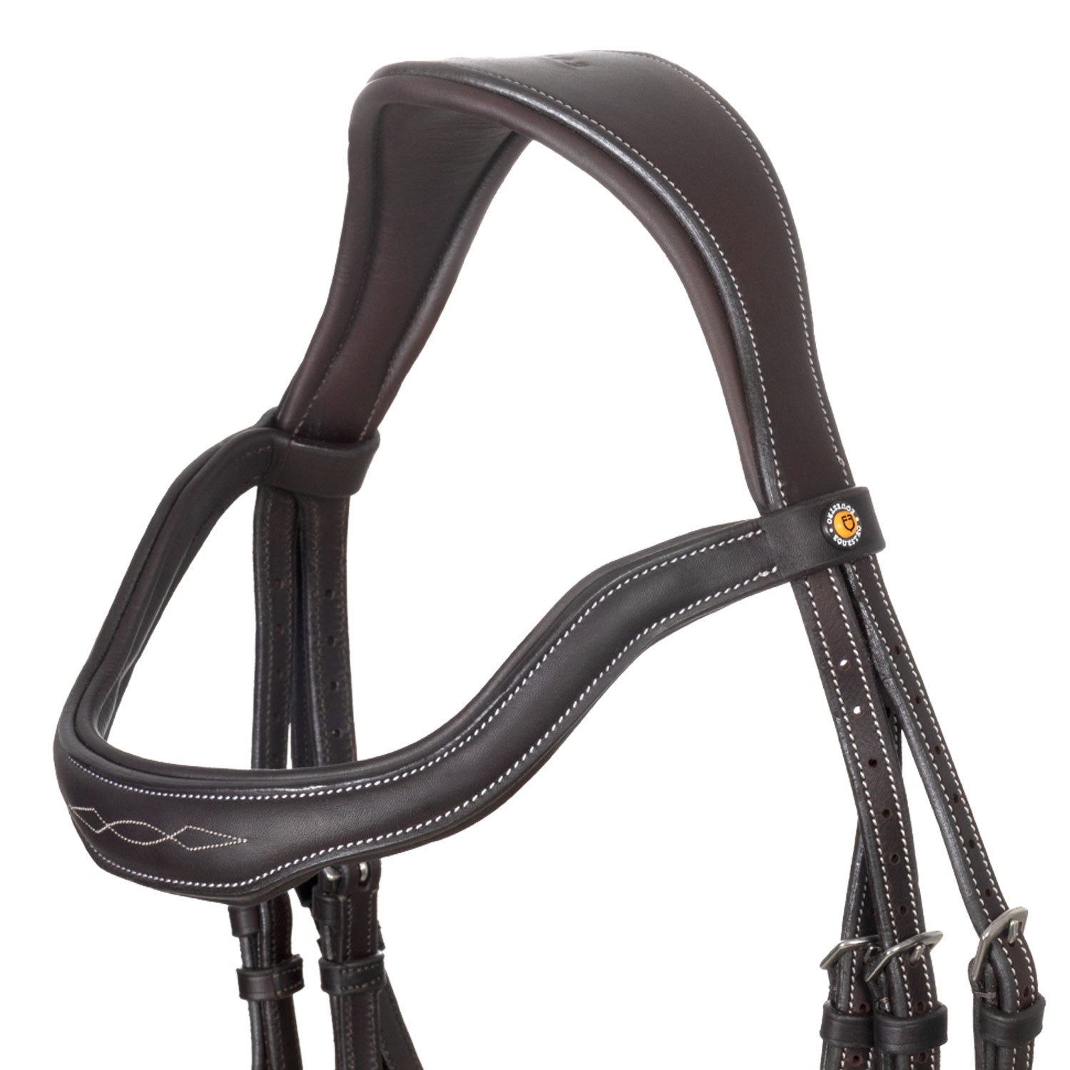 Soft leather stitched bridle