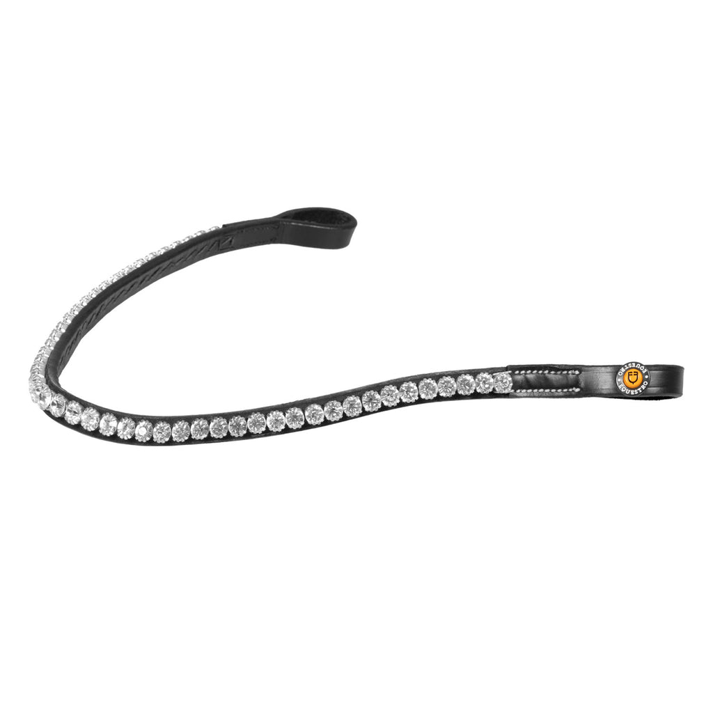 Anatomical bridle with curved noseband
