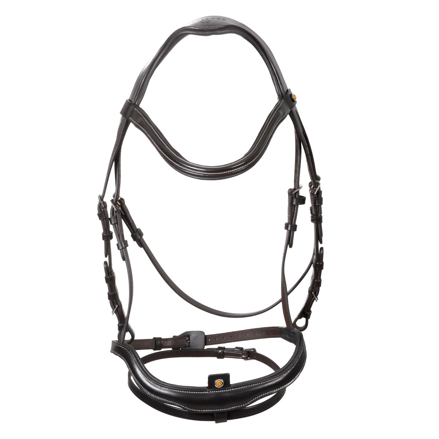 Anatomical bridle with curved noseband
