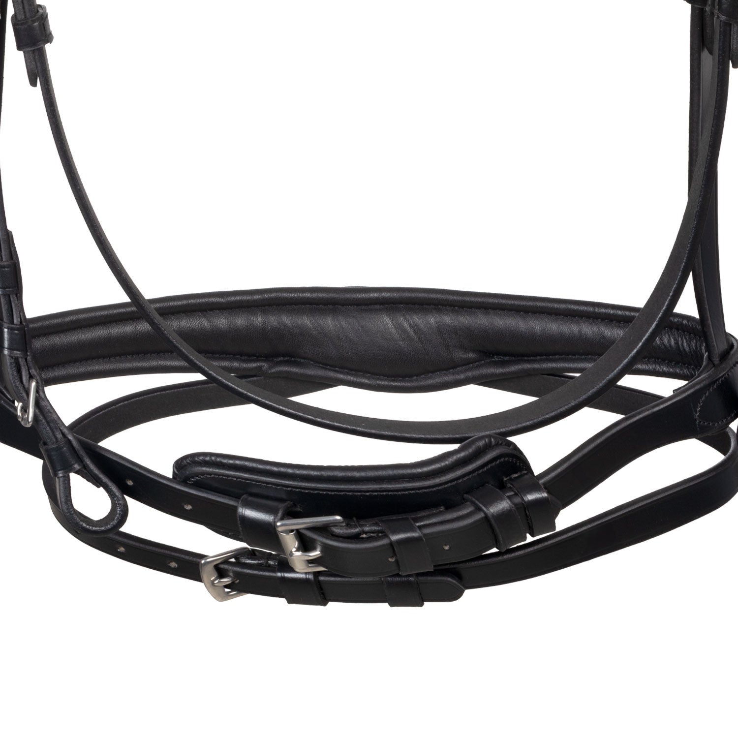 Anatomical bridle with fuchsia rhinestones