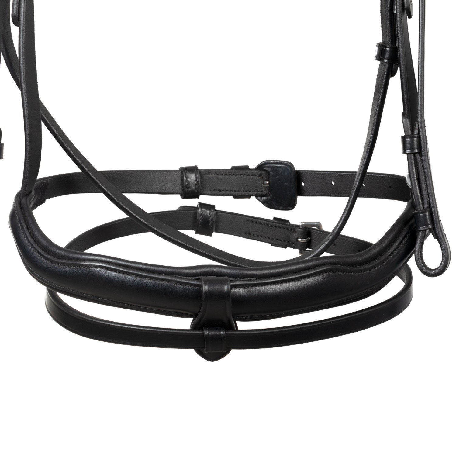 English leather bridle with rhinestone browband