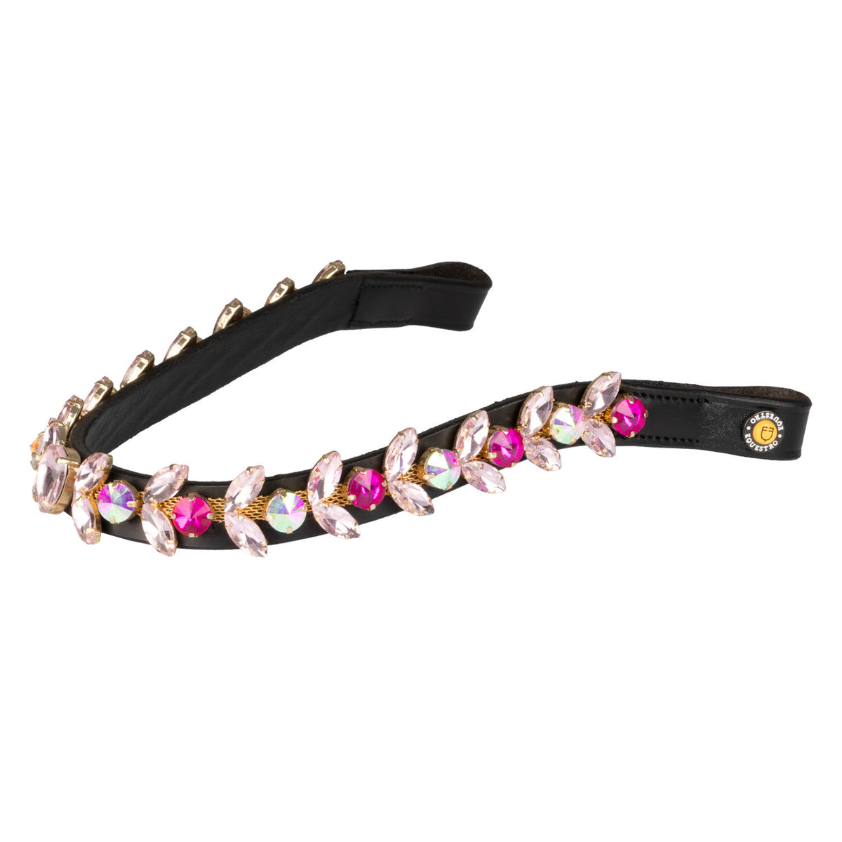 Equestro Northern Lights Crystal leather browband
