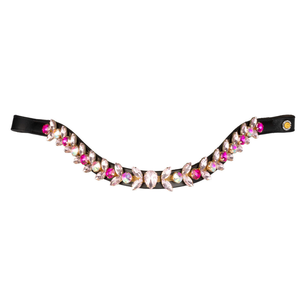Equestro Northern Lights Crystal leather browband