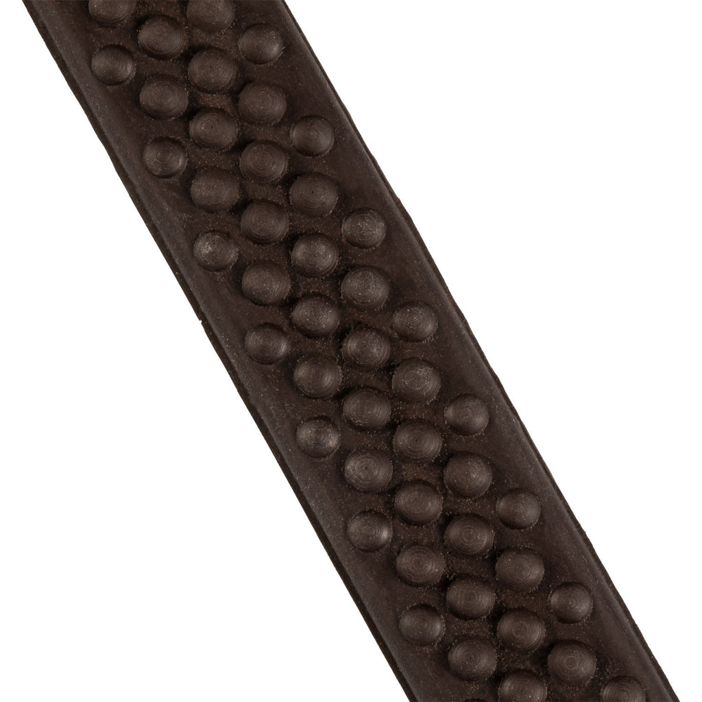 Leather reins with rubber grip