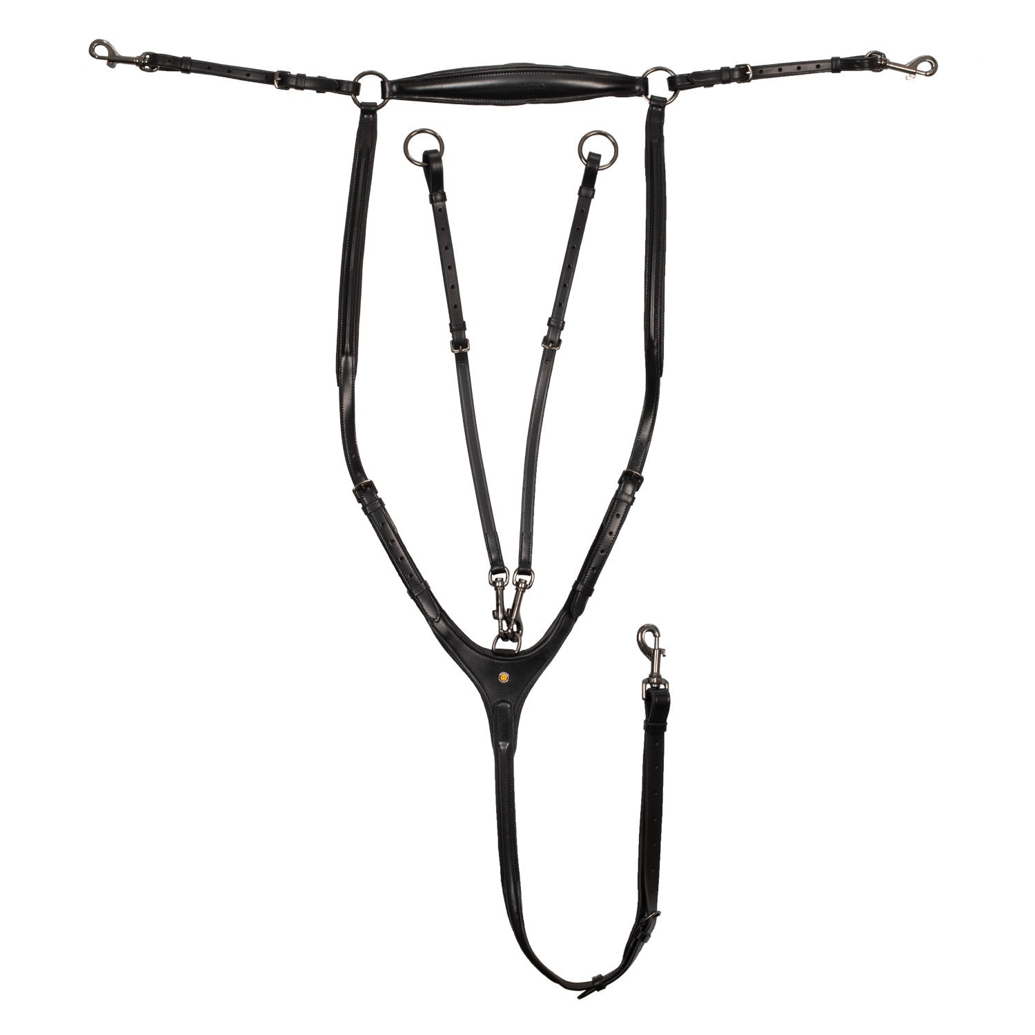 Removable martingale leather pectoral
