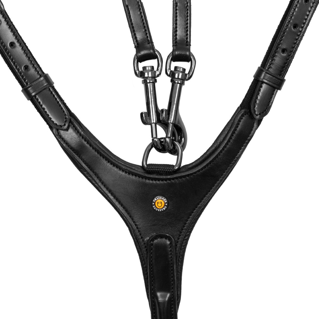 Removable martingale leather pectoral