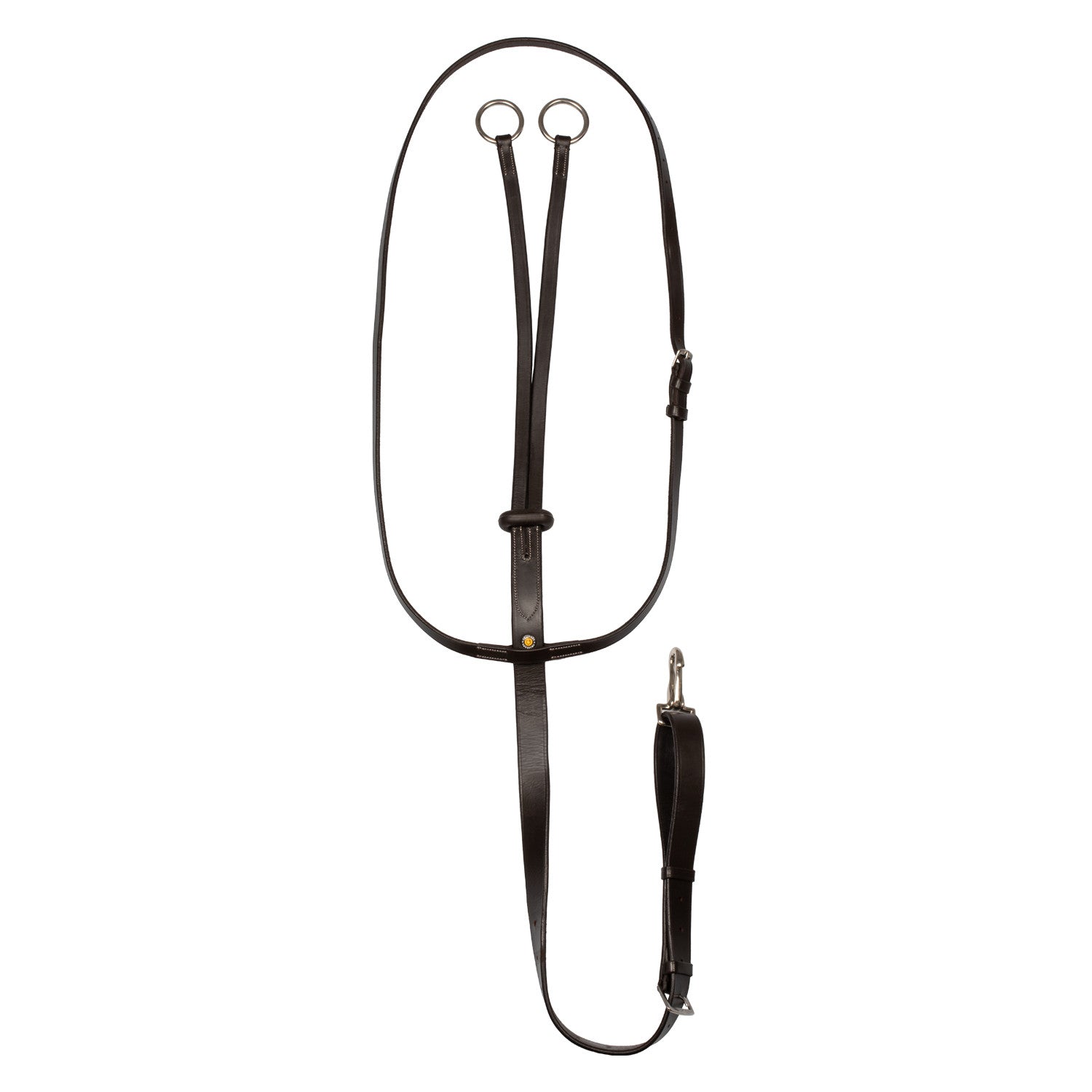 Equestro Collier martingale with silver stitching