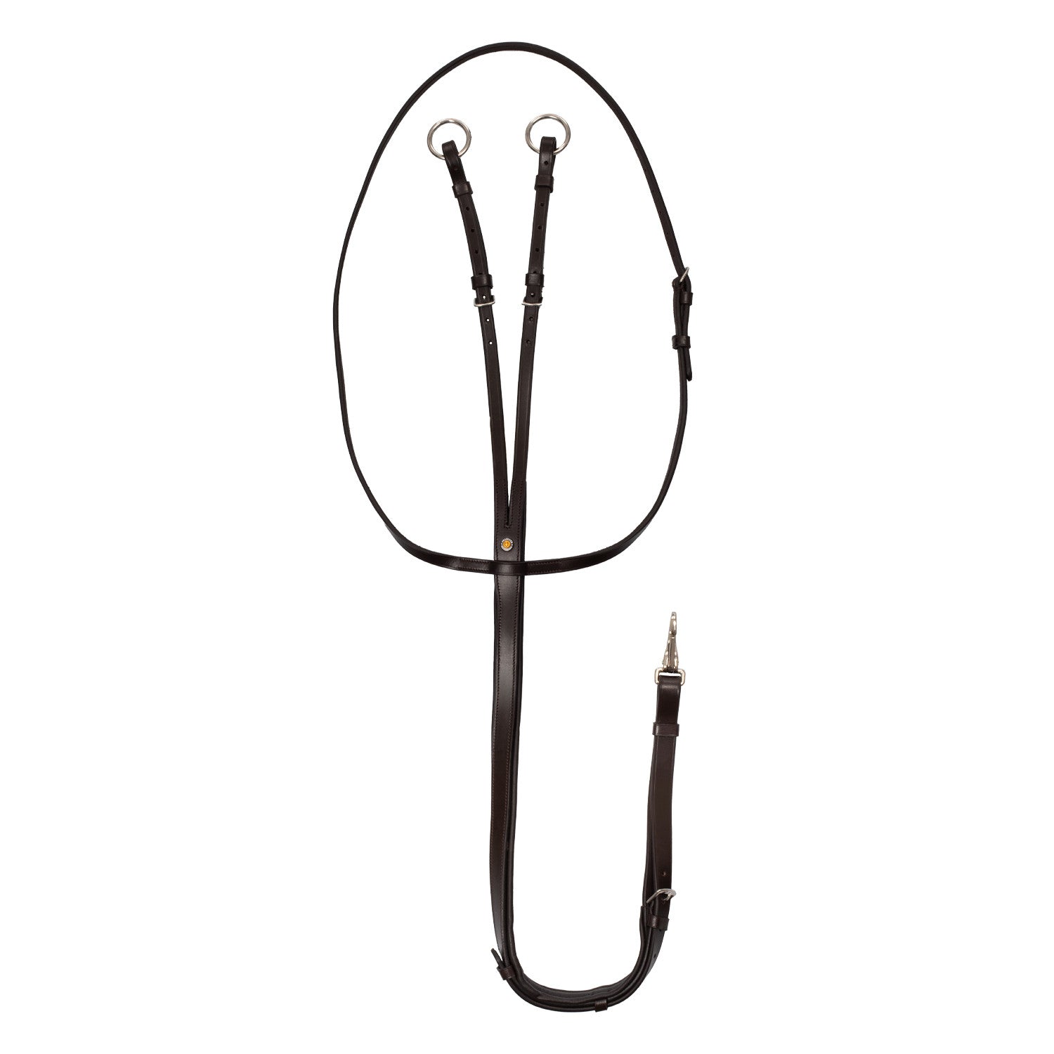 Equestro Martingale leather silver seams