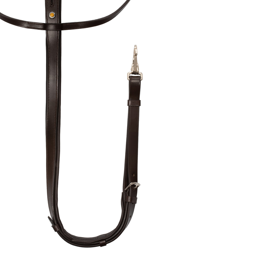 Martingale leather silver seams