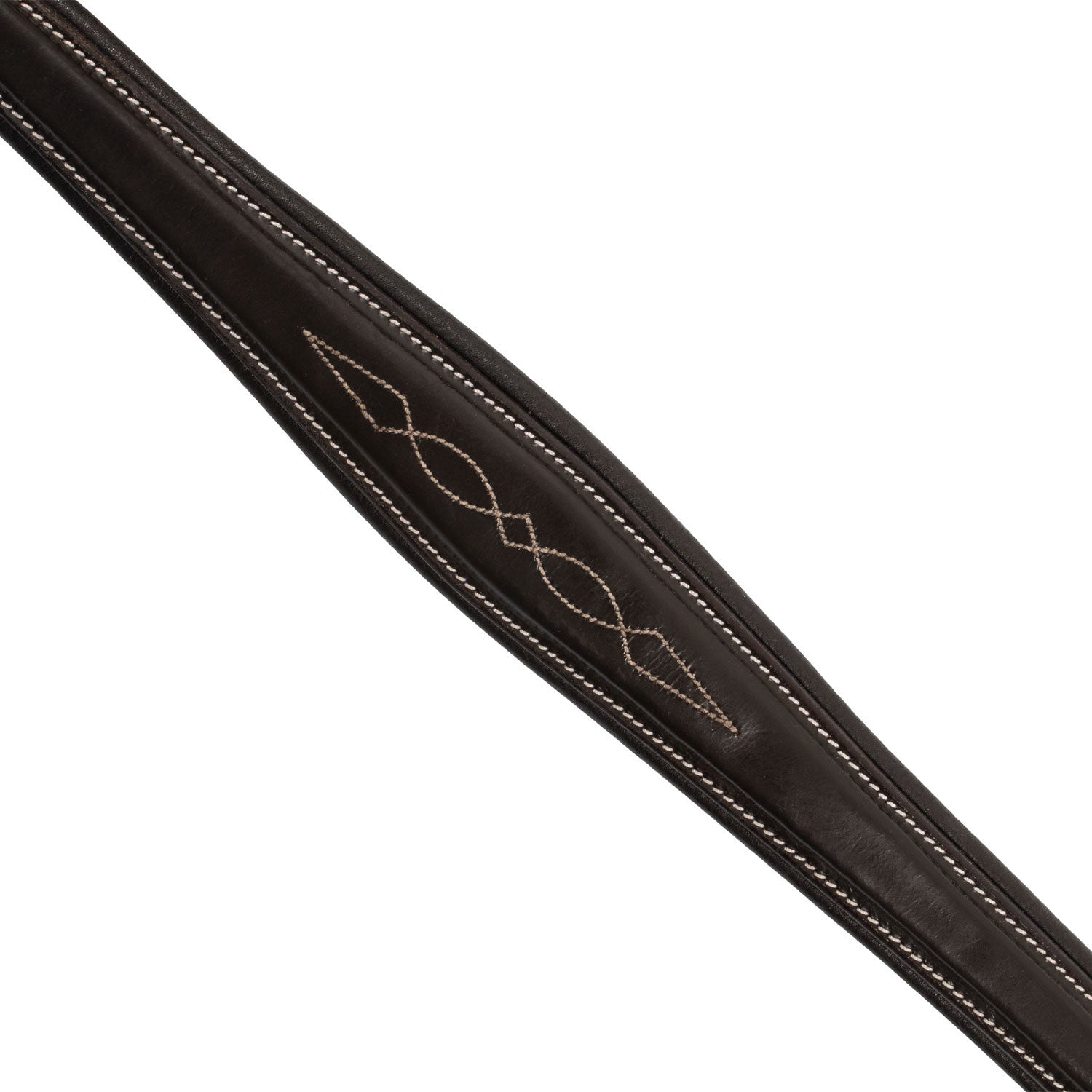 Tanned leather fork breastplate with embroideries