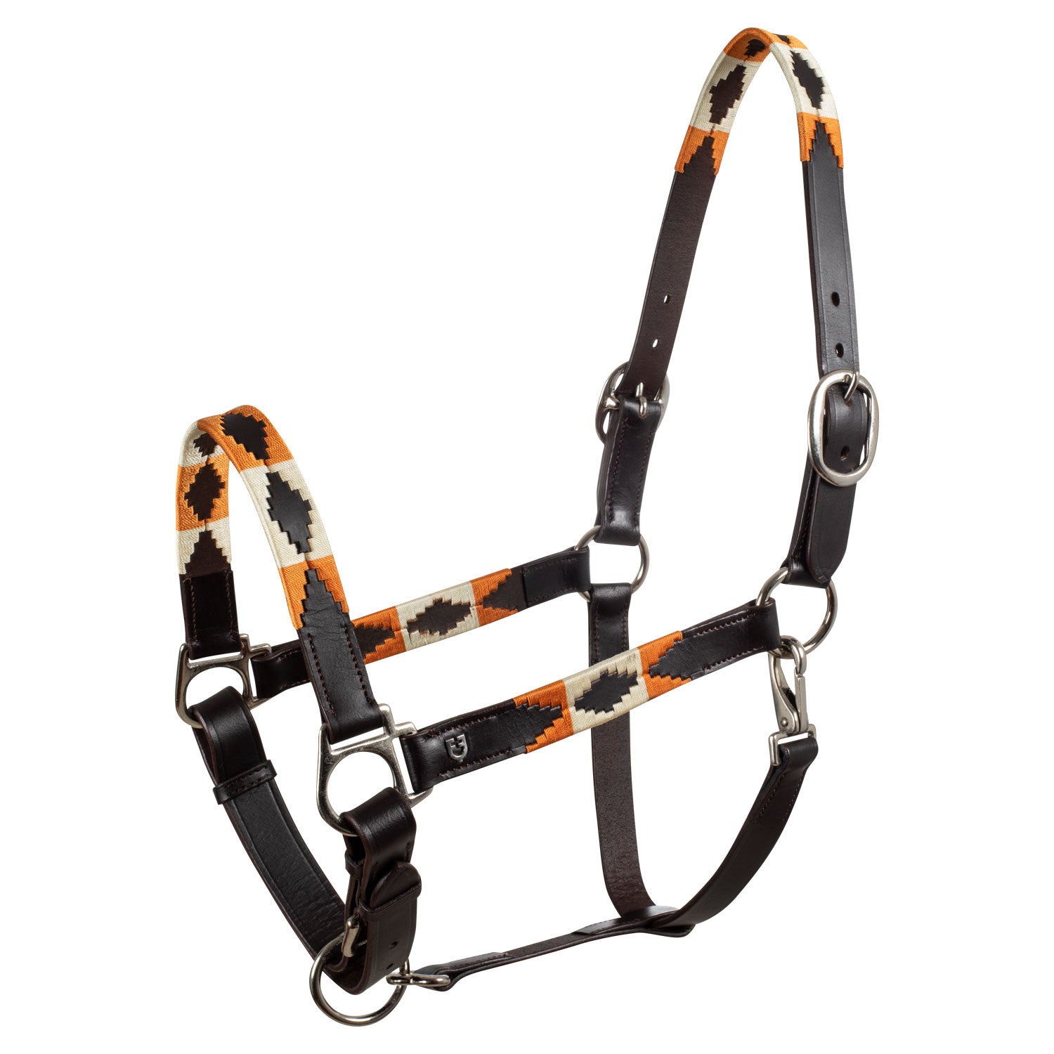 Equestro Leather halter with navajo decorations