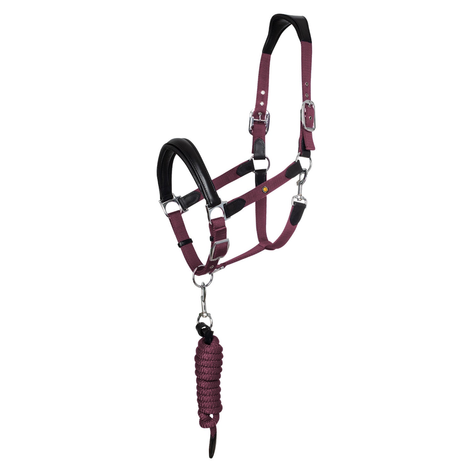 Equestro ERGONOMIC HALTER WITH LEATHER INSERTS