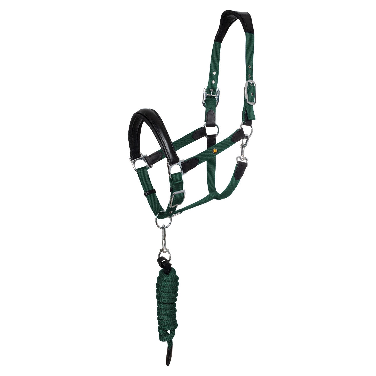 Equestro ERGONOMIC HALTER WITH LEATHER INSERTS