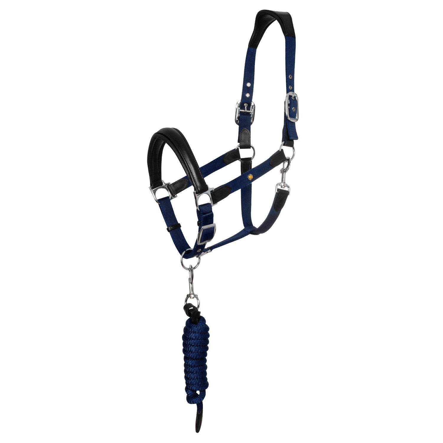 Equestro ERGONOMIC HALTER WITH LEATHER INSERTS