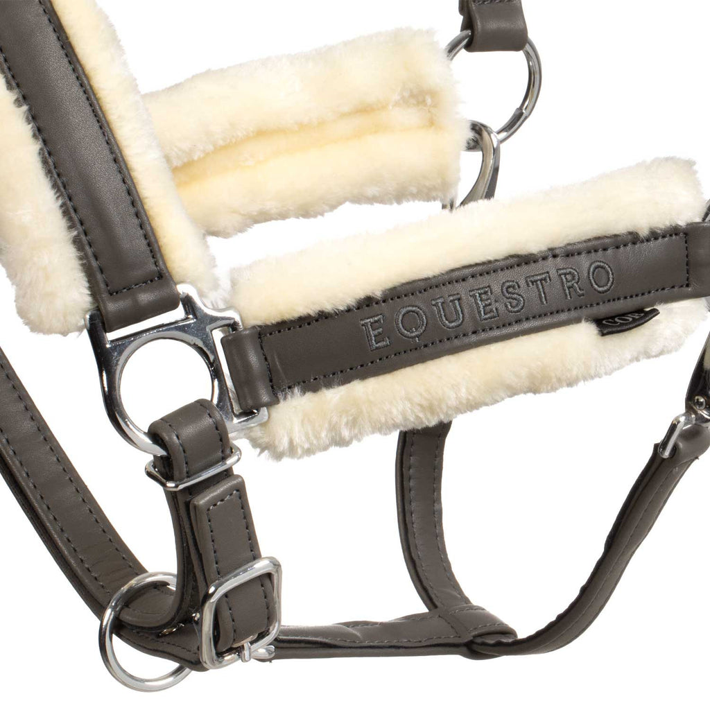Polypropylene halter with faux sheepskin padding