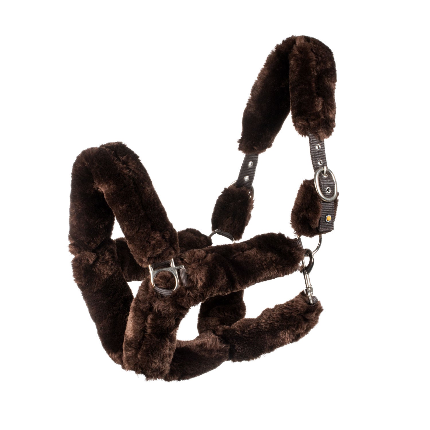 Equestro Polypropilene halter with faux sheepskin coating