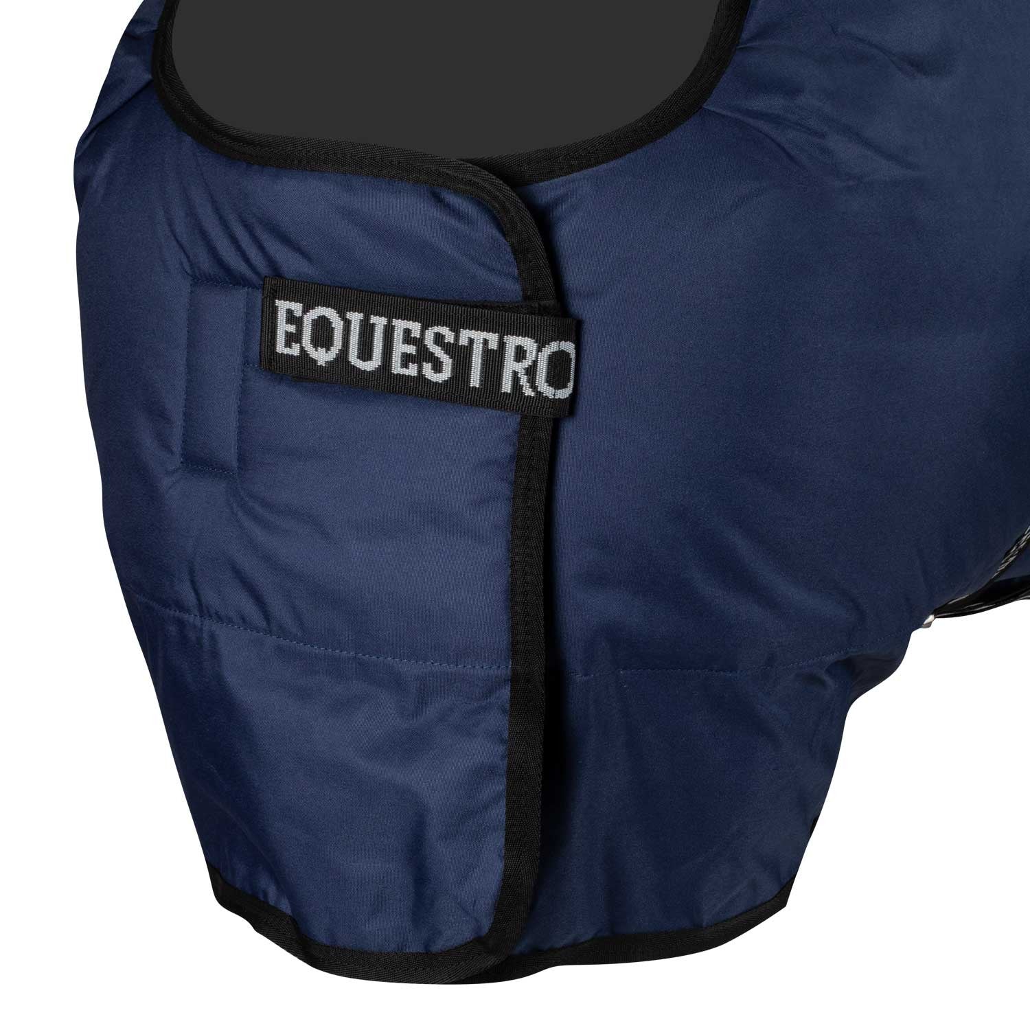 Rip-stop stable rug with logo