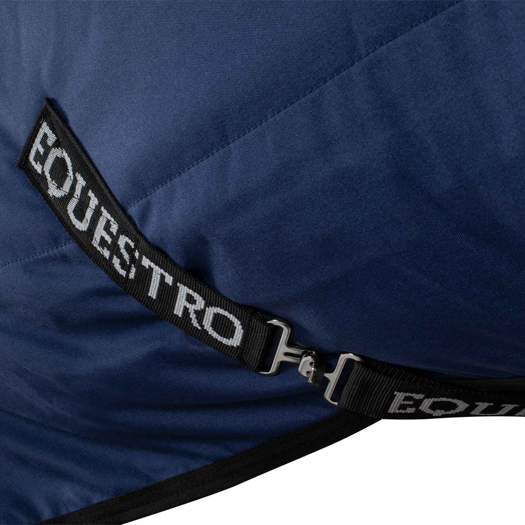 Rip-stop stable rug with logo