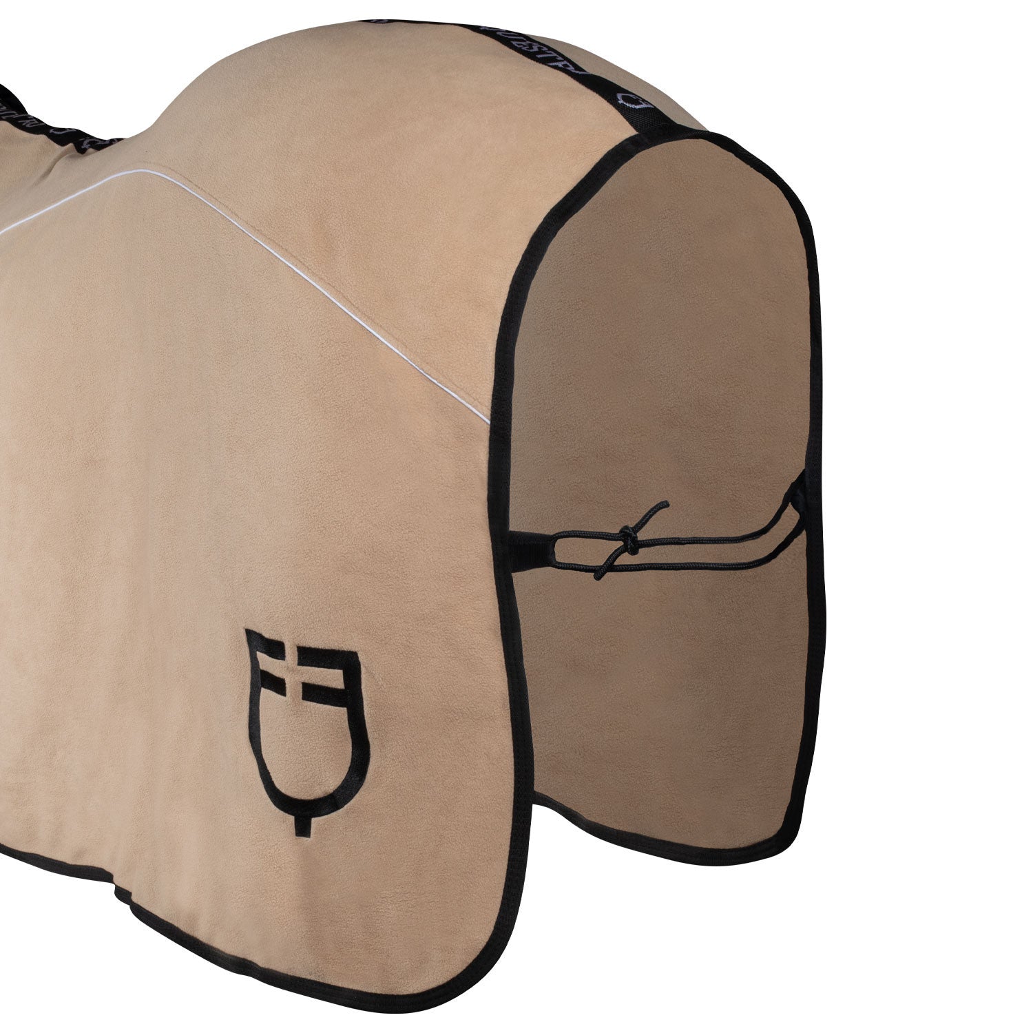Fleece rug with flap front closure