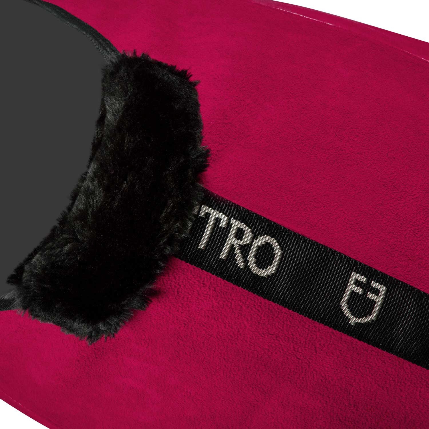 Fleece rug with flap front closure