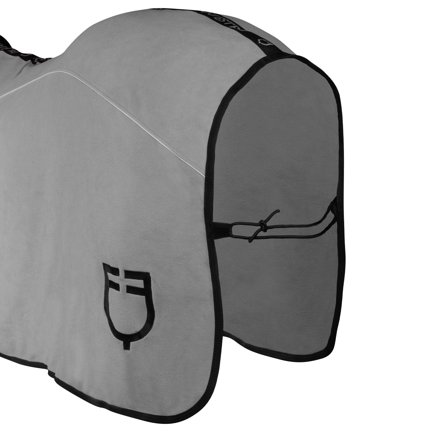 Fleece rug with flap front closure