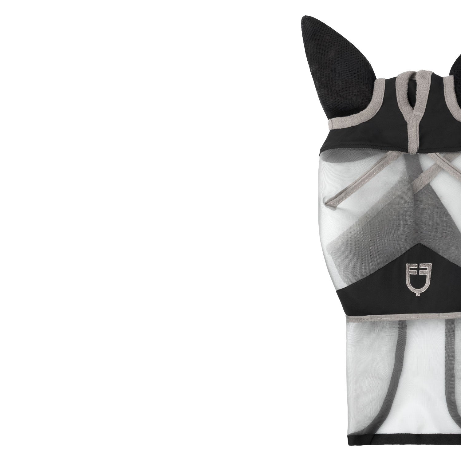 Full face fly mask with logo