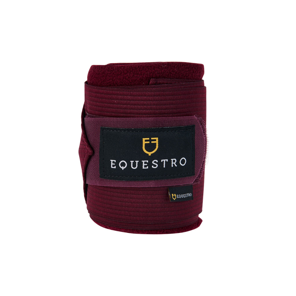 Breathable fleece bandages with elastic