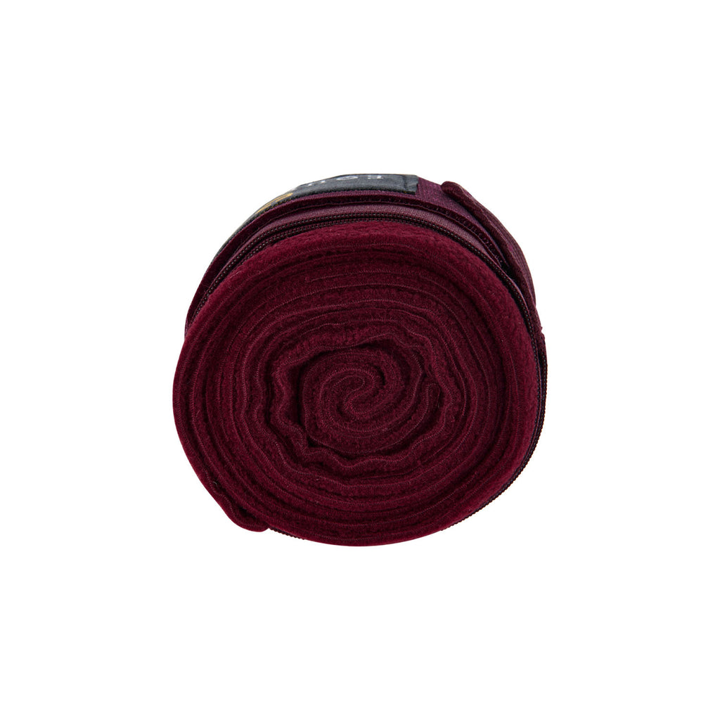 Breathable fleece bandages with elastic