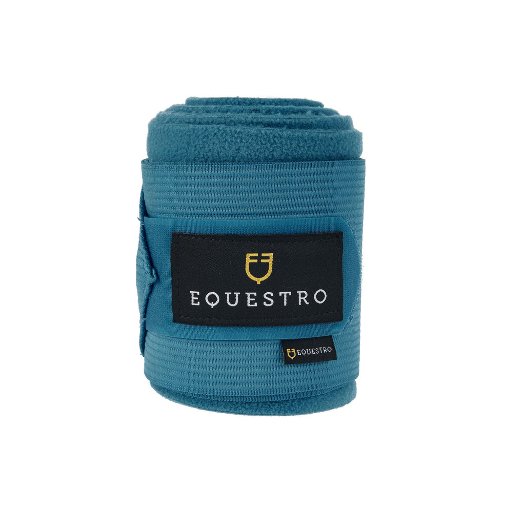 Breathable fleece bandages with elastic