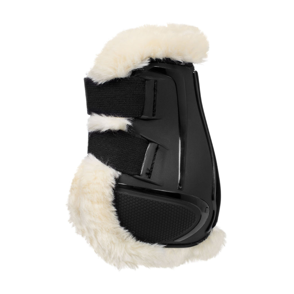 Fetlock boots in TPU and synthetic sheepskin