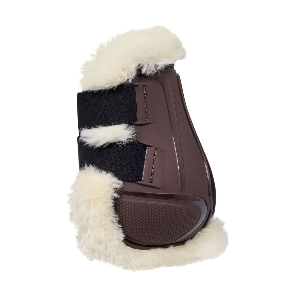 Fetlock boots in TPU and synthetic sheepskin