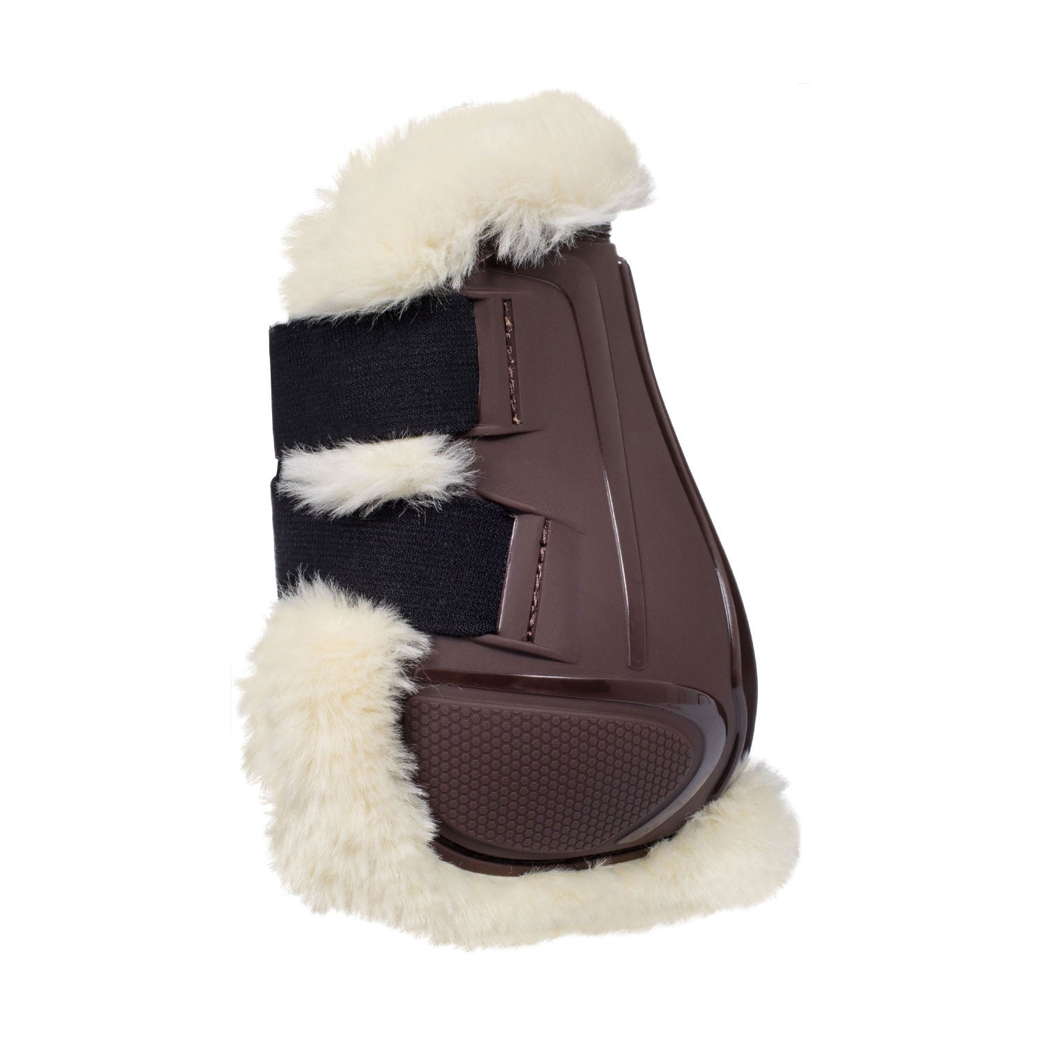 Fetlock boots in TPU and synthetic sheepskin