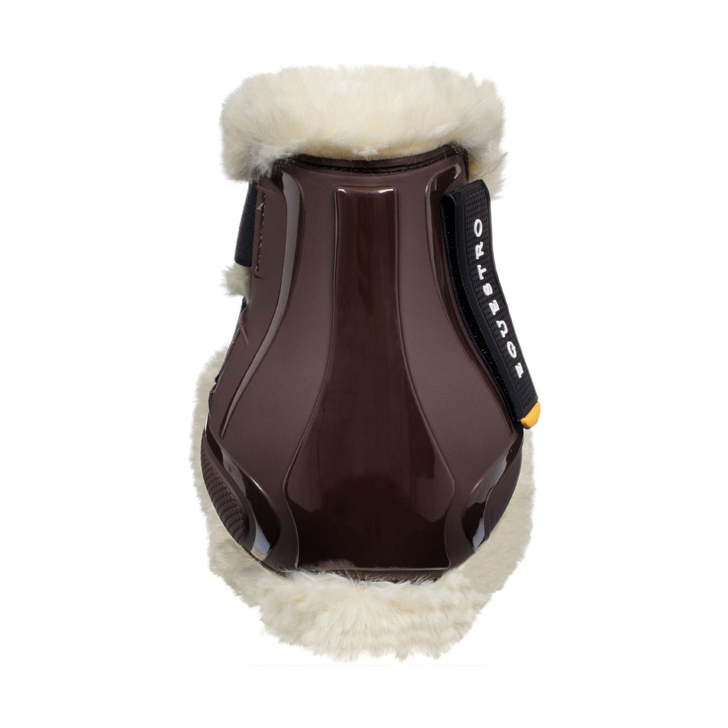 Fetlock boots in TPU and synthetic sheepskin