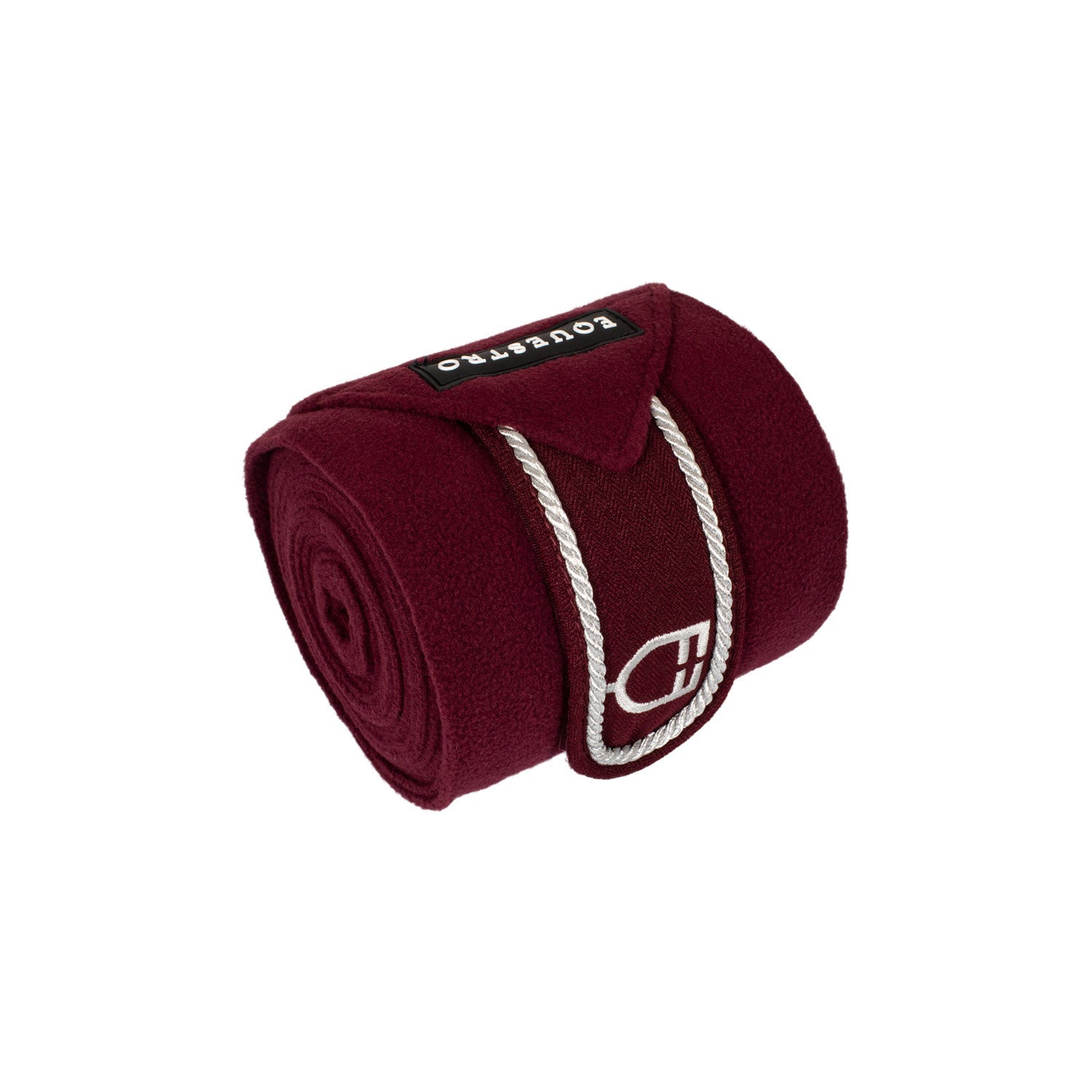 Fleece pony bandages with embroidered logo