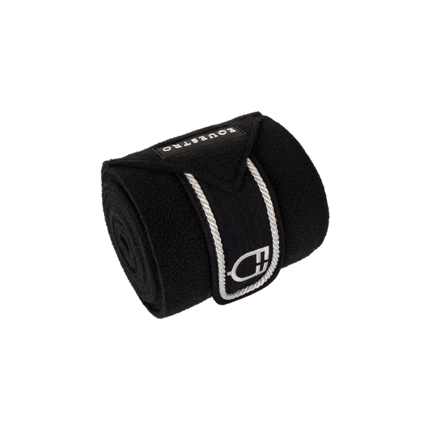 Fleece pony bandages with embroidered logo