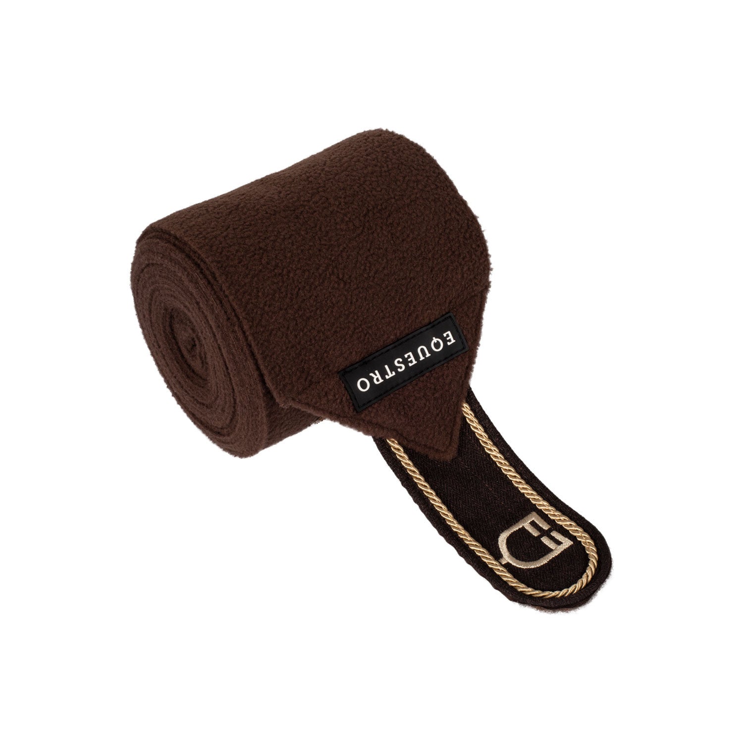 Fleece pony bandages with embroidered logo