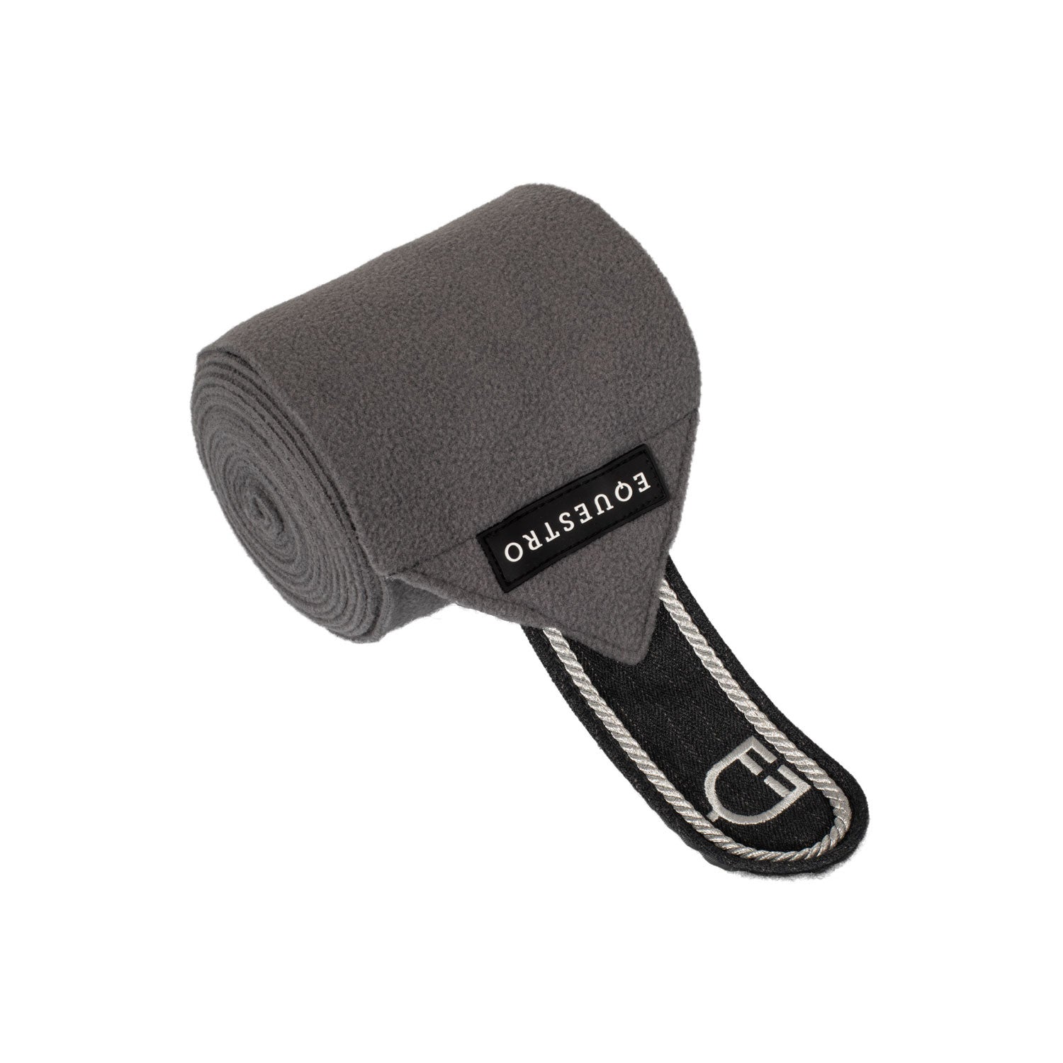 Fleece pony bandages with embroidered logo