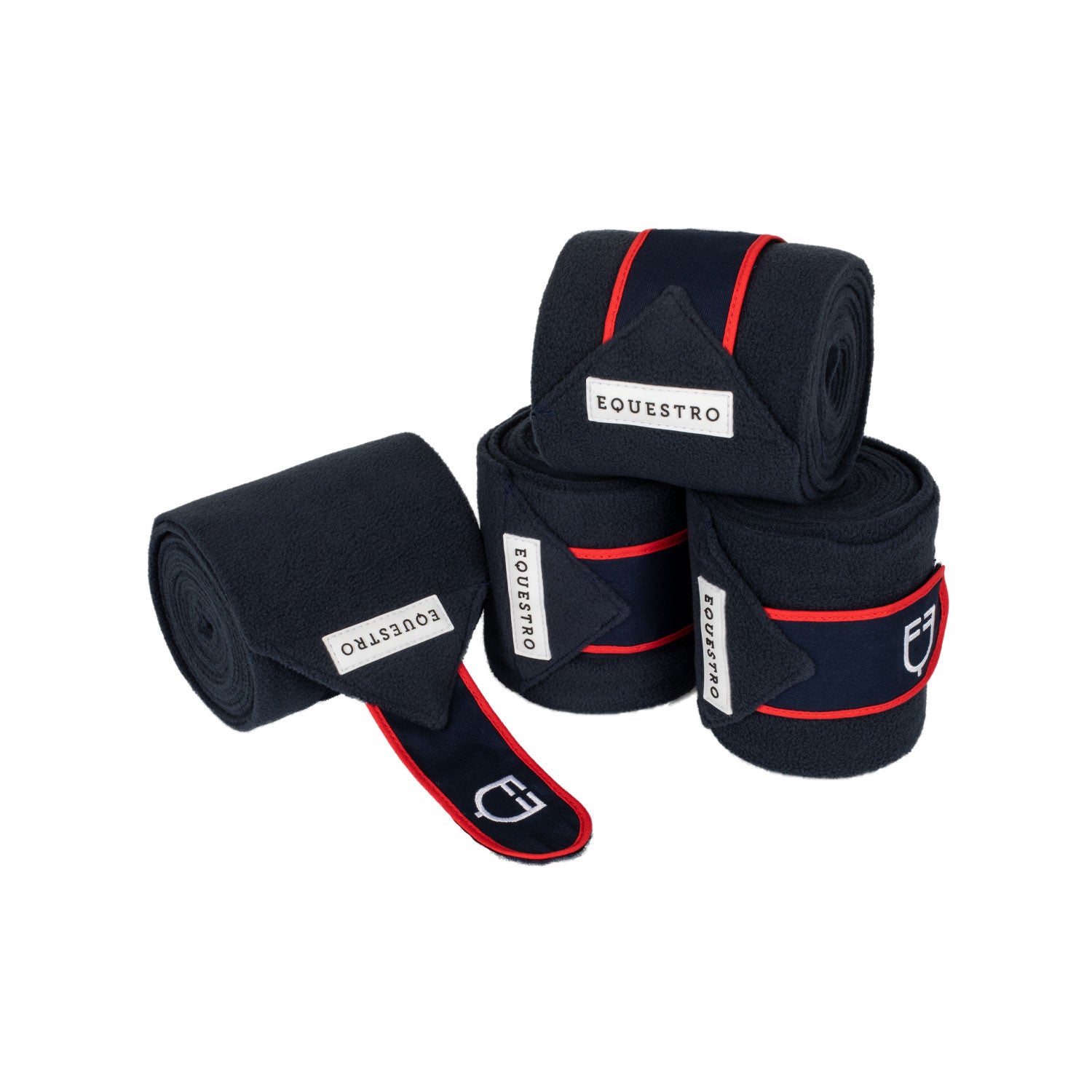 Equestro Fleece bandages with hook-and-loop fastening